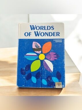 Vintage Worlds of Wonder Canadian Edition Hardcover Textbook 1968 School